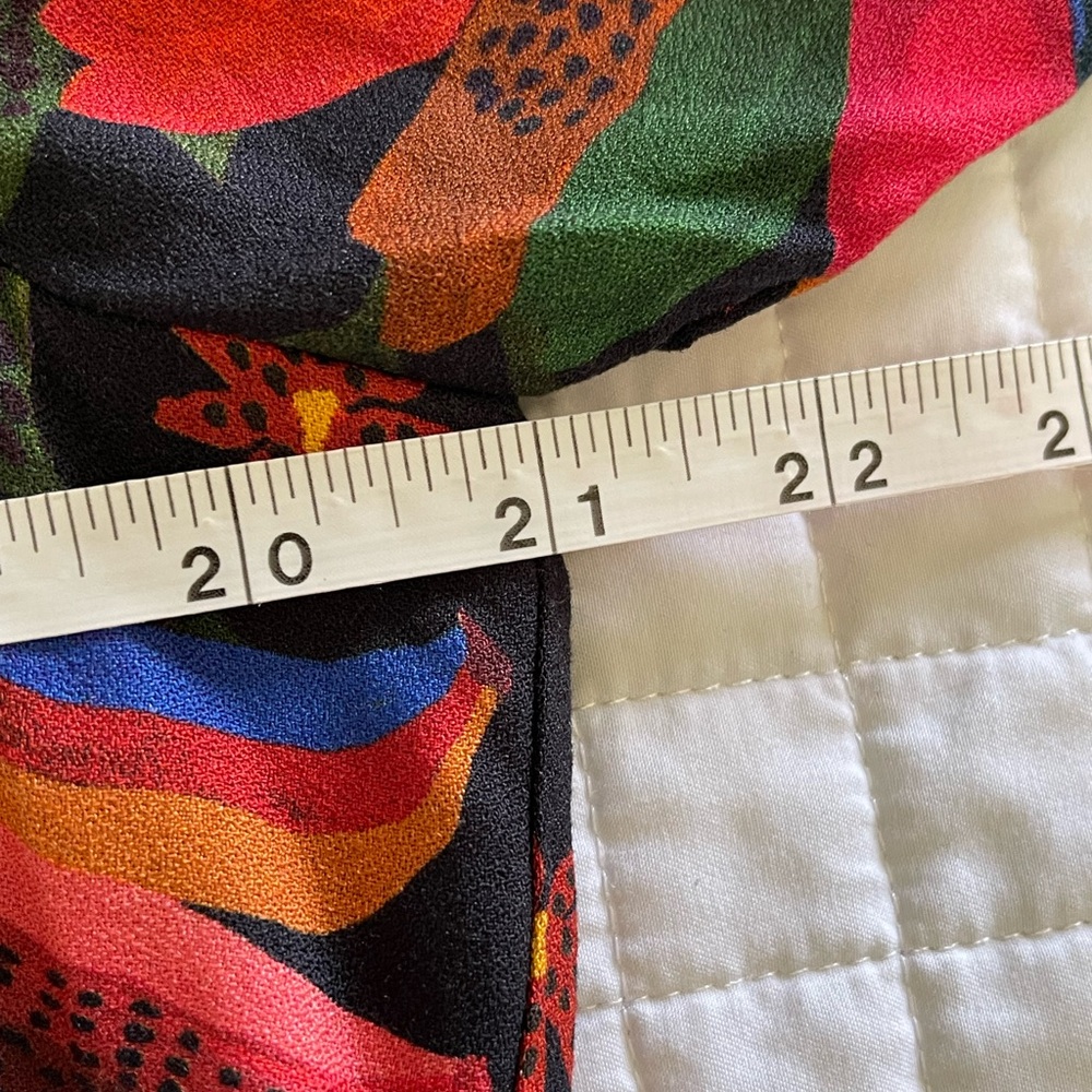 Farm Rio Black Banana Sky Mini Dress size Medium Resort Wear Floral Tropical - Picture 11 of 11